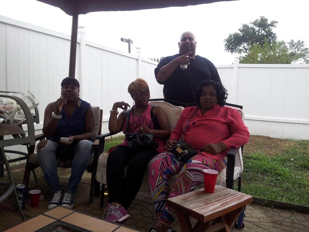 My sisters barbecue My nephew's wife and friends