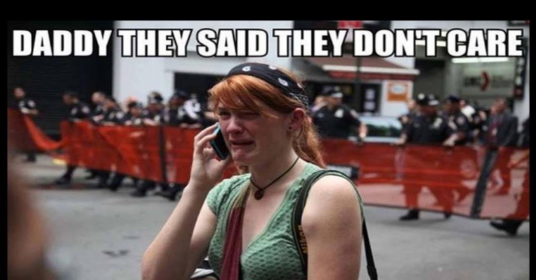 Your daily liberal out and about when shit don't go their way