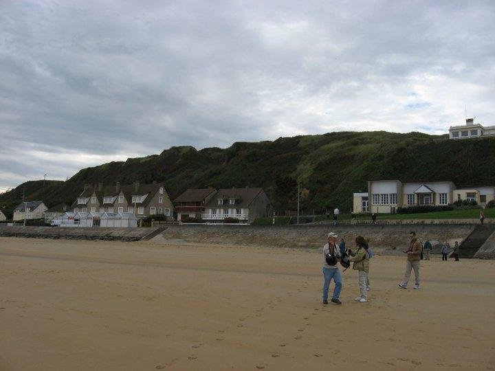 Omaha Beach viewed from waterline