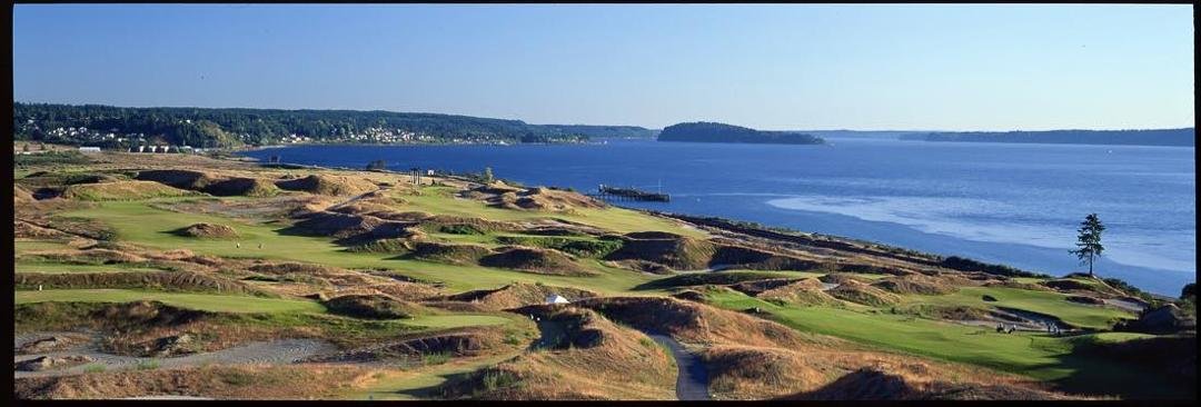 I'm so proud. The 2015 U.S. Open right now is where golf is played at the Chambers Bay Golf Course in University Place near Tacoma. My parents lived for 22 years one block away from a fenced private sand and gravel quarry.