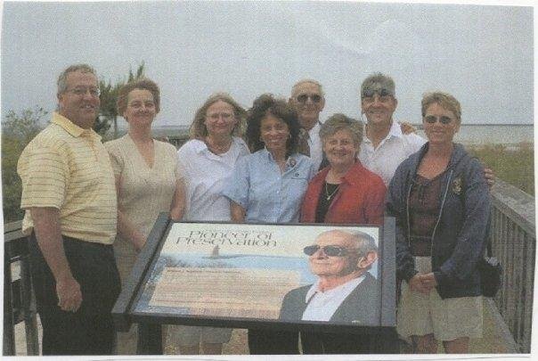 Group shot of us with Dad at his award ceremony at Cape Henlopen State Park.