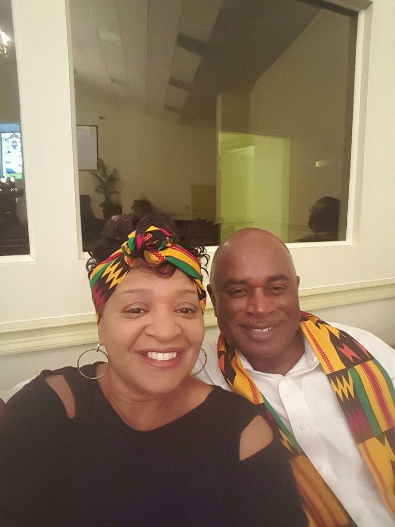 A picture from a cultural event yesterday. We were in the Beautiful Black man and Black women scene. Isn't she beautiful!