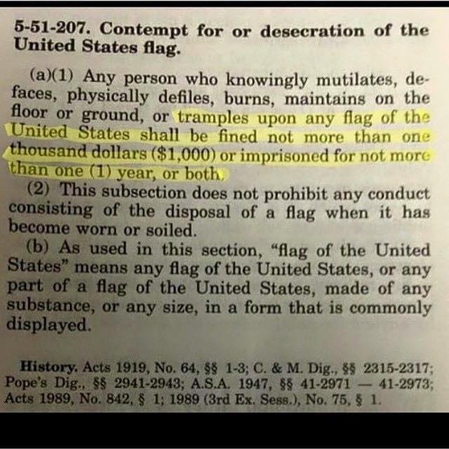 Once again I share this , for those who think it is ok deface our flag