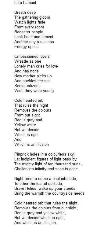 Political debate poem