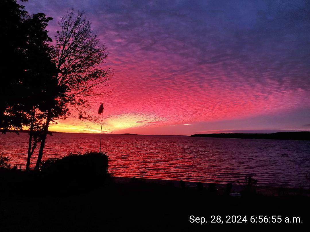The sunrise this morning!