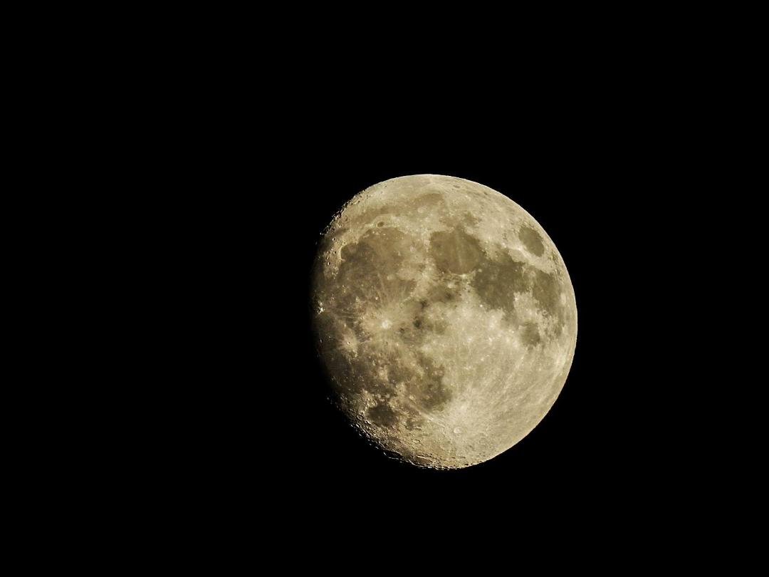 Moon over Columbia City, IN