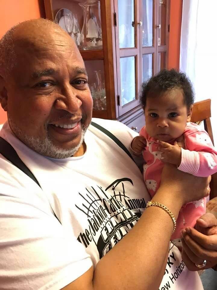 Me and one of my little cutie pie great - grands.🌷