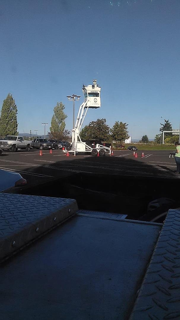 Police tower at the mall