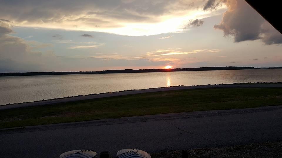 Beautiful sunset after the storm