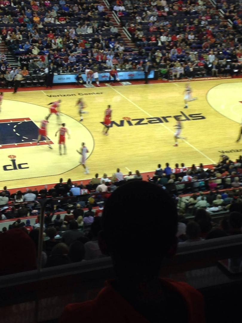 Date night with Andy at Wizards game vs. Bulls. Concierge level thanks to Andy's work. Way to see the game in luxury.
