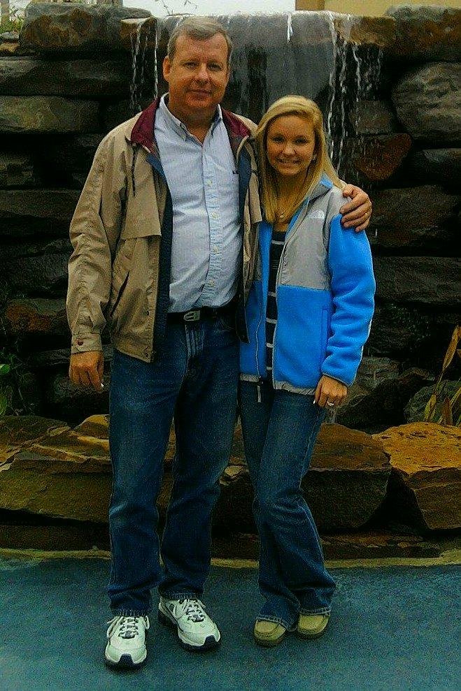 My son and grand daughter.