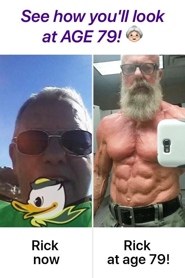looks good except for the beard.
