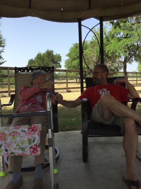 Mom enjoys her grandson