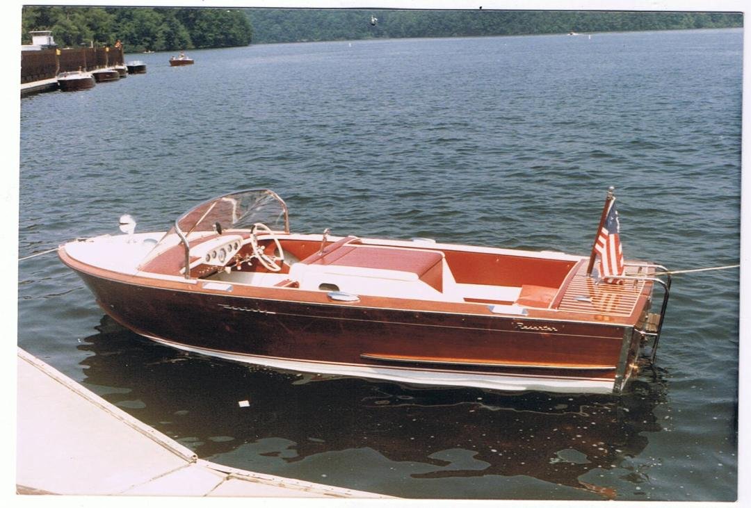 Our 1963 Century Resorter at Joe Wheeler State Park in Alabama, maybe 1985.