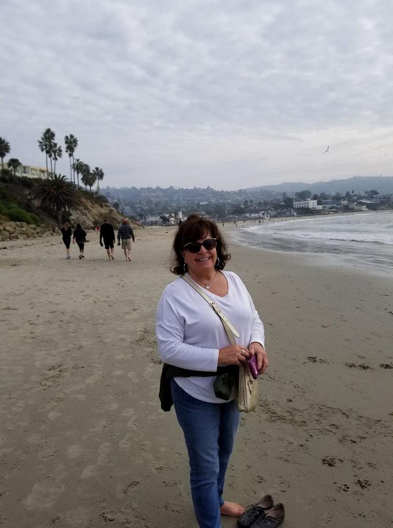 Beautiful Rhonda enjoying Laguna Beach.