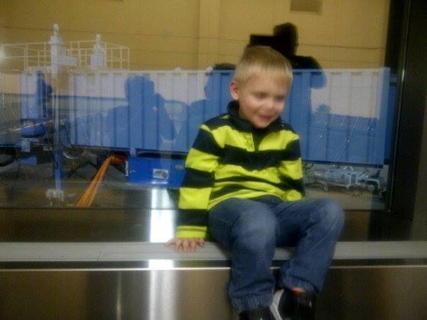 Josh is excited to be at the airport watching the planes