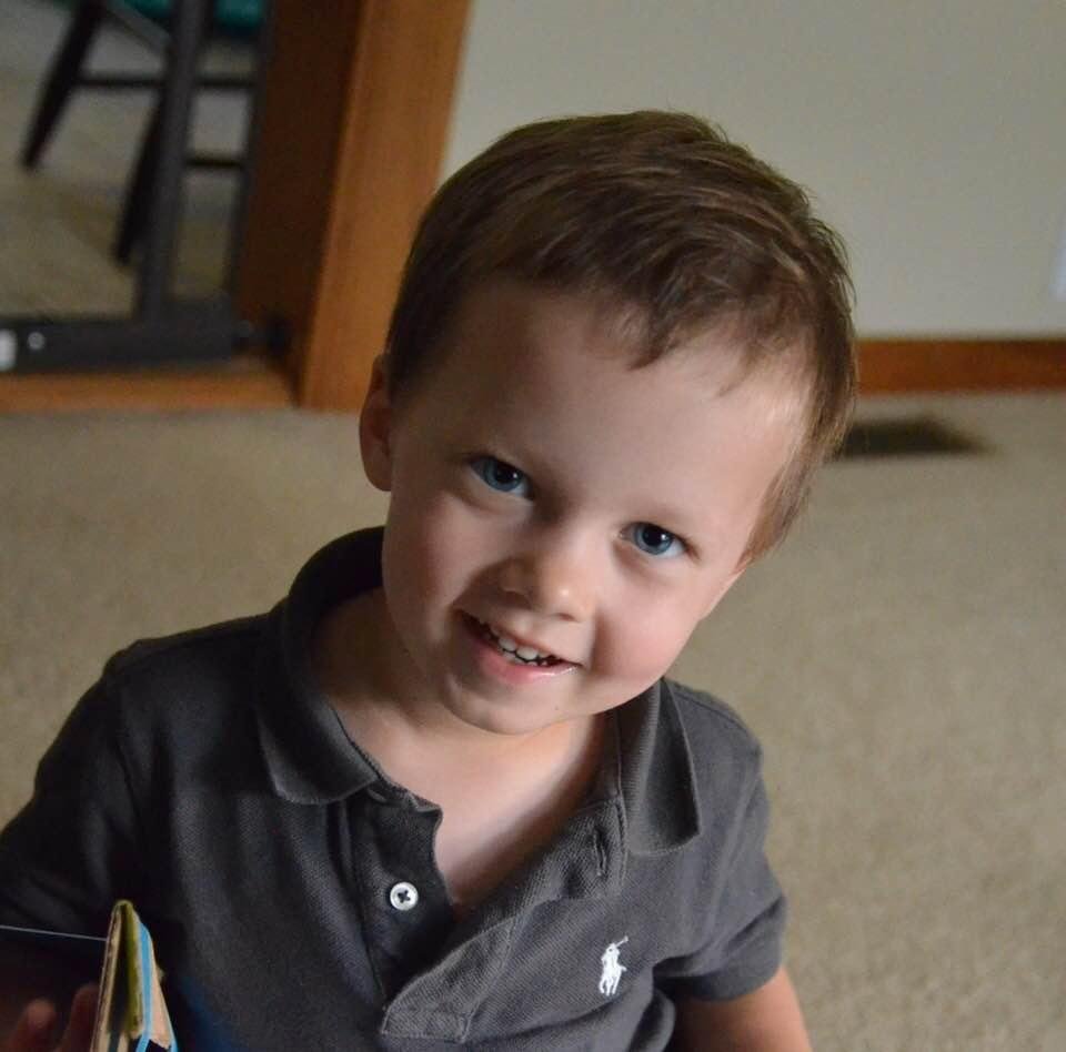 My precious grandson ,age 3.