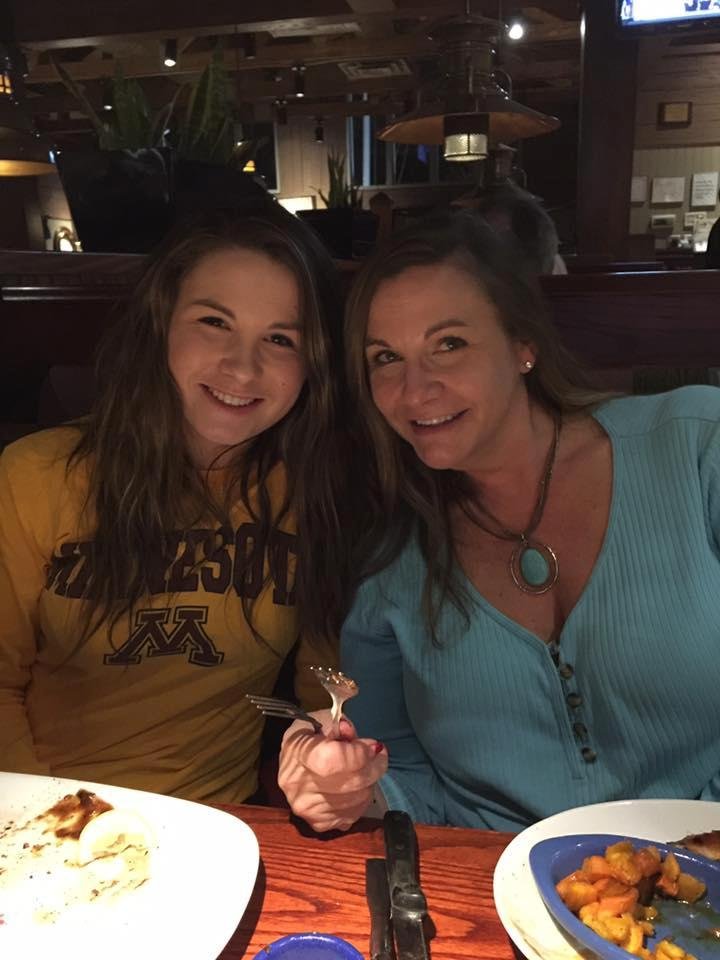 Out to dinner with my girls. Lucky guy!