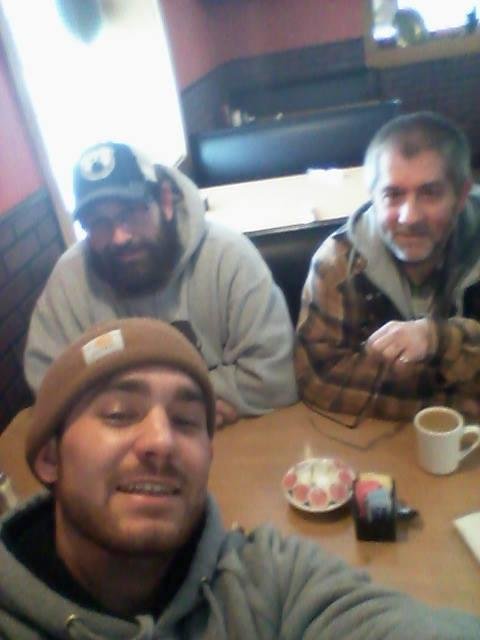 Just out of the hospital and getting some hearty food. !! 😀 withRichard W Muncyy Bryce Shaw