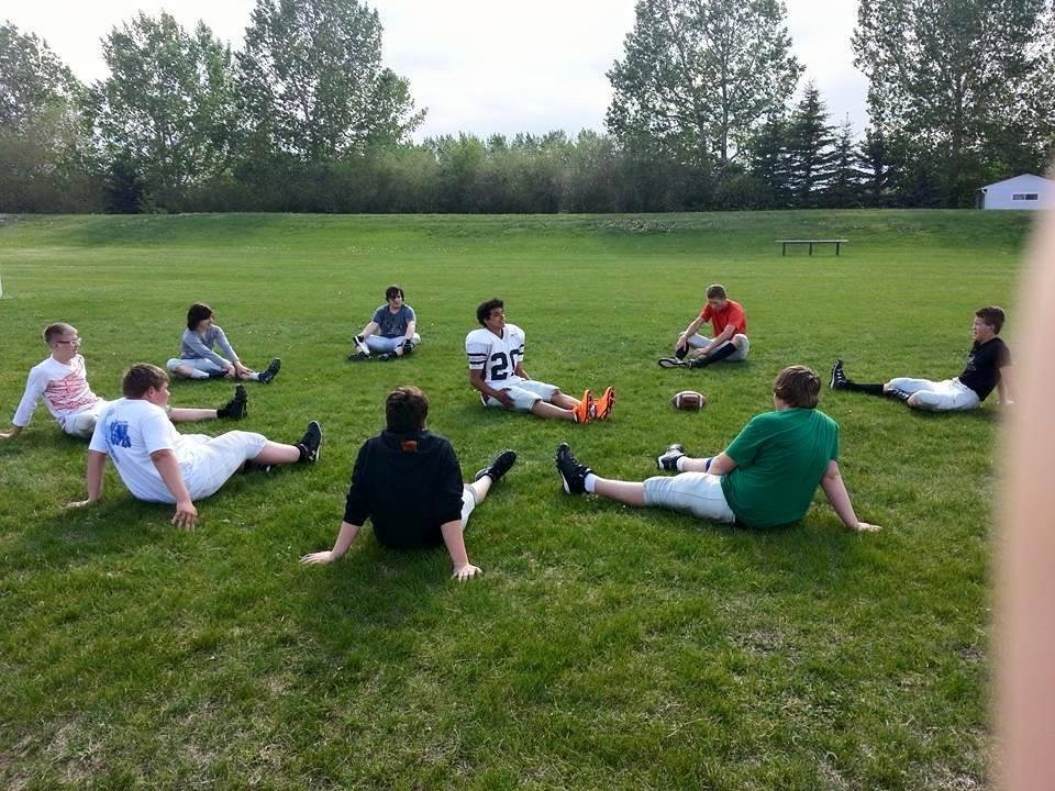 Loving the orange cleats, but Nate loves to be different. And that is why I love him... :)