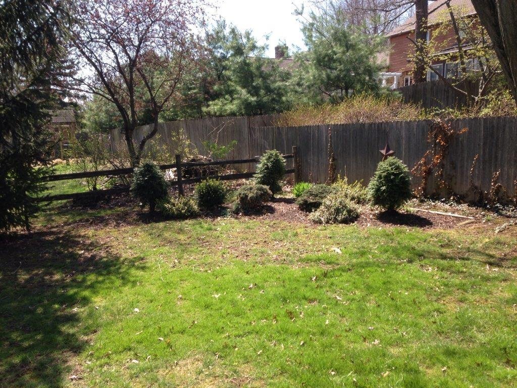 Finished yard work at new house
