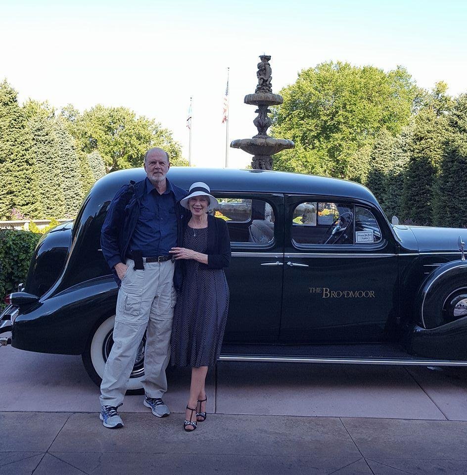 Bonnie and Clyde after dinner at the Broadmoor