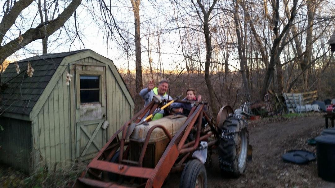 Will and gramps with our standard transmission ford.