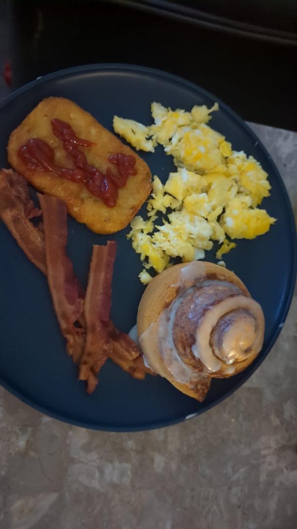 My daughter made me breakfast this morning