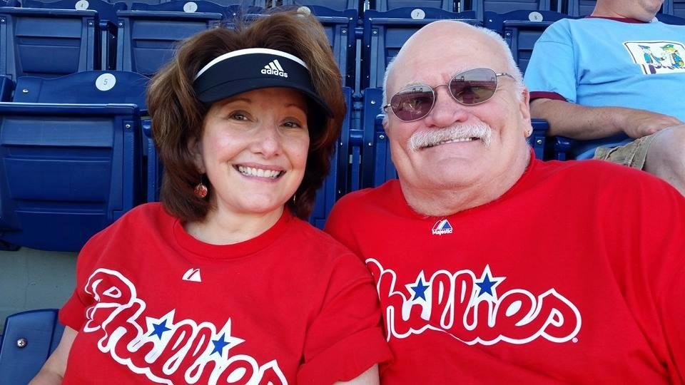 At the Phillies with my special girl.