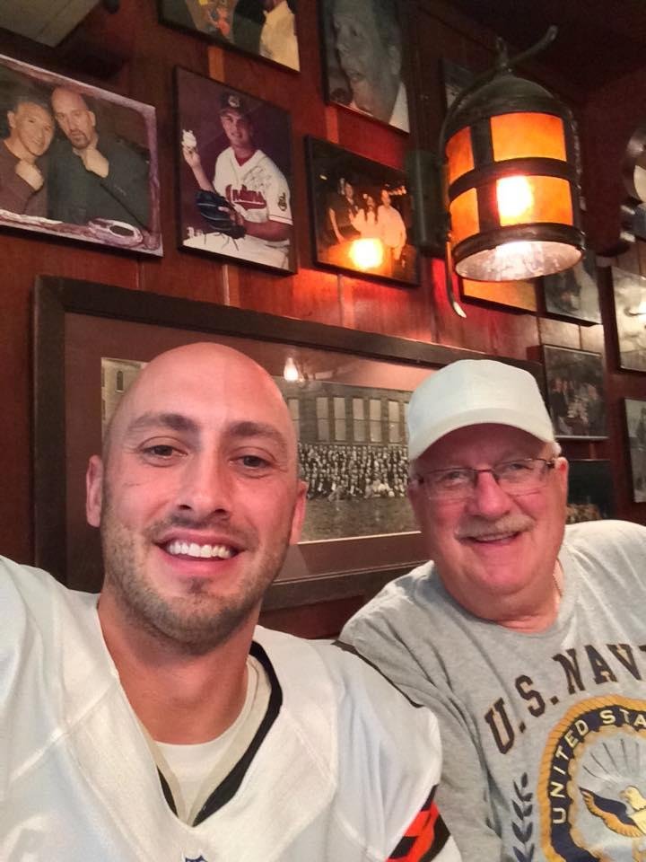 Me & Brian hoyer at a restaurant in tremont. Should be an article in ESPN magazine about him soon.