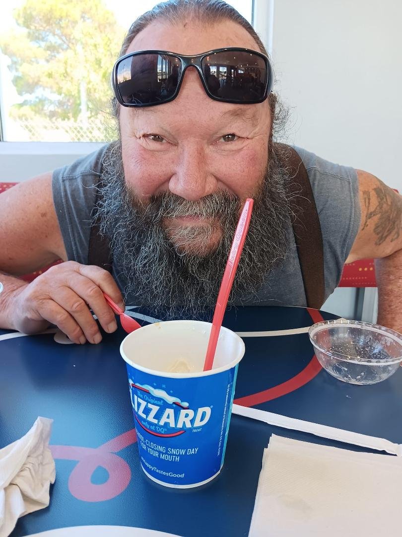 I'll tell you a salted Carmel cheesecake blizzard sure took ALL of my worries away......with this guy.....love you Shane