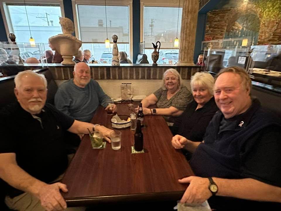 Roy’s Birthday dinner with good friends Ann, Charlie and John