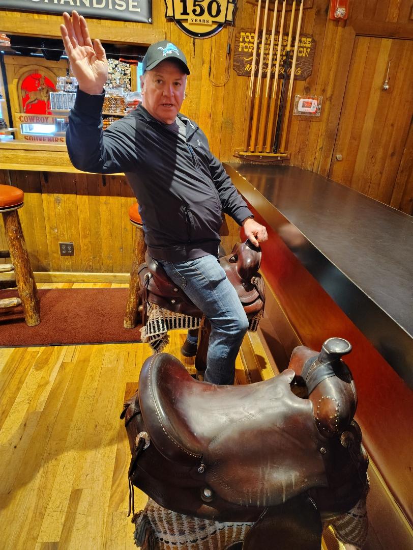 Cowboy bar  Jackson Hole Wyoming..