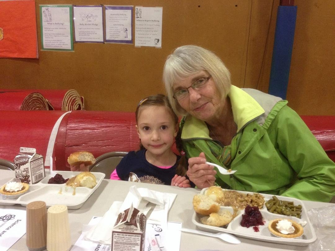 Thanksgiving lunch for Grandparents at Lylas School