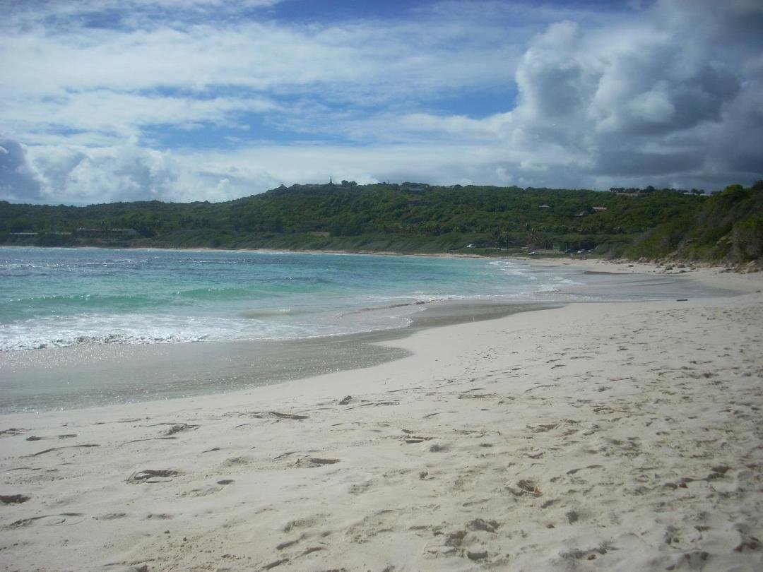 The beach at Half Moon Bay, Antigua - not a soul!