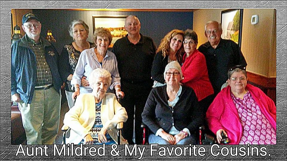 Cousins Gathering today in Columbus..What a wonderful group of people..so happy I'm related to these favorite cousins..And our Aunt Mildred..