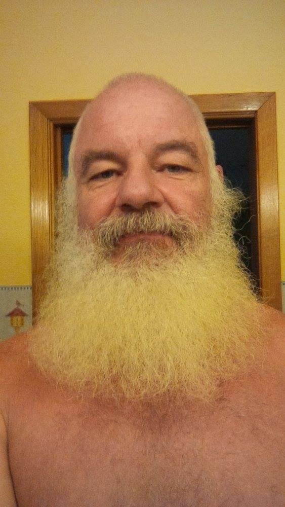 My Santa beard. One year and 14 days grow this.