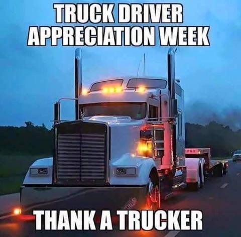 Robert Turbyfill I salute you!!! I think we also need to salute all of the truckers wives.........