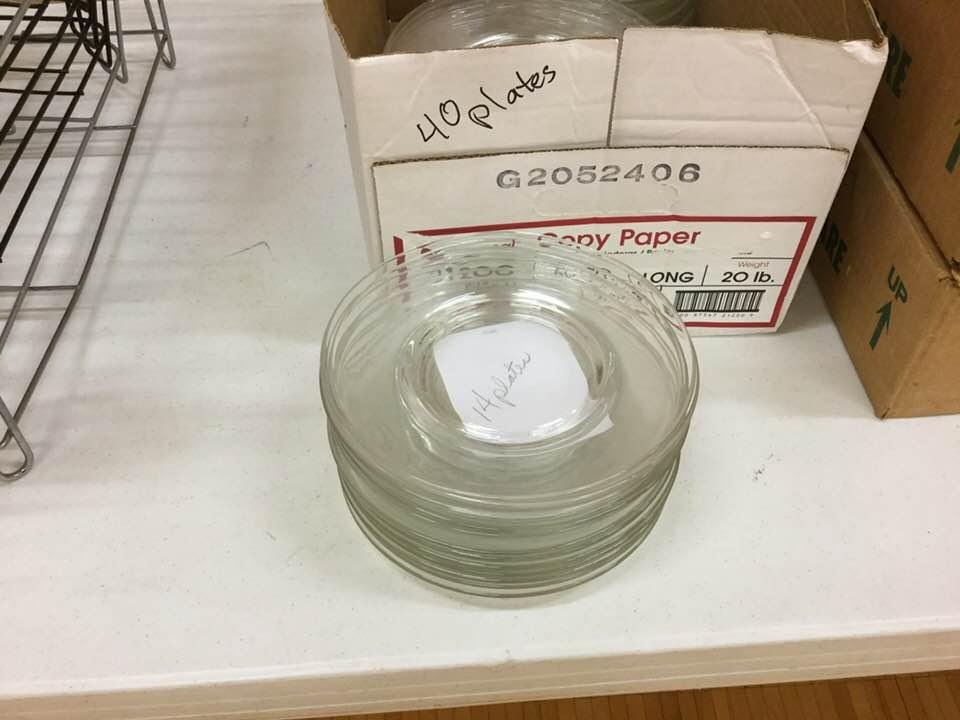 Lansing area peeps. 150+ clear glass 8” plates. Just give me a donation!! Great craft project. Modge-podge fabric to the bottom and you have a cut plate. Let me know ASAP. You can take 1 or all or any number in betwee