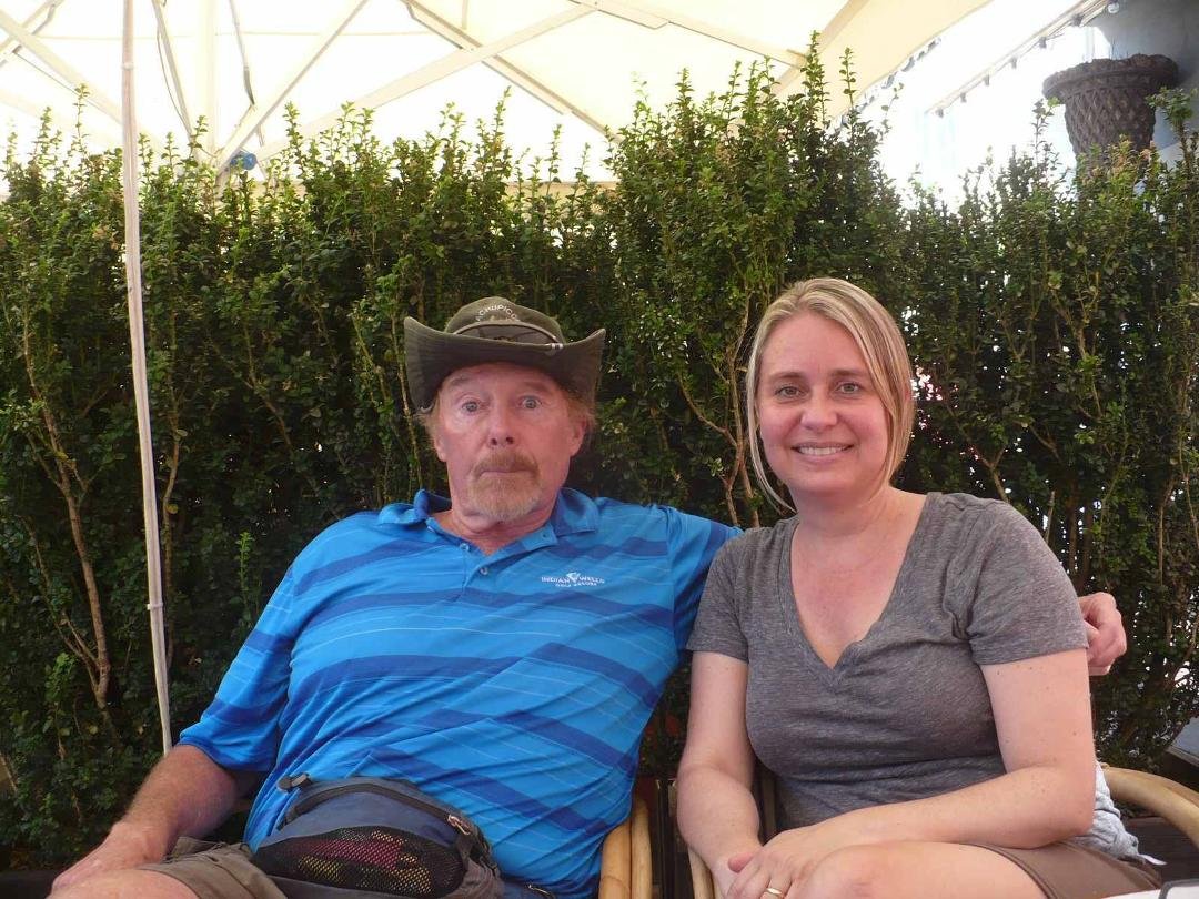 Hal with Linda Parker Gates in Kopenhavn: Small world! Of all the capitals in Europe, of all the days to boat ride on the canals, of all the waterfront sidewalk cafes to walk into, of all the tables to get seated at... T