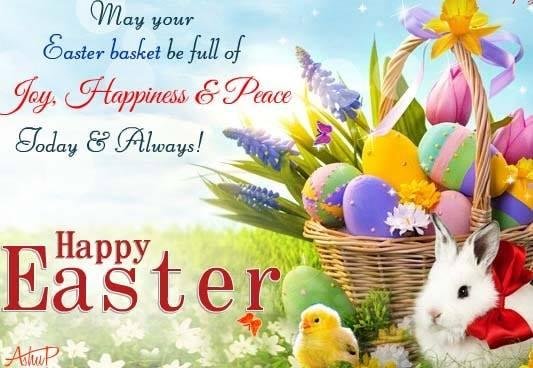 To all my friends who celebrate Easter. I wish for you that the divine light of God spreads into your life: love, prosperity, peace, and good health. Happy Easter in advance.