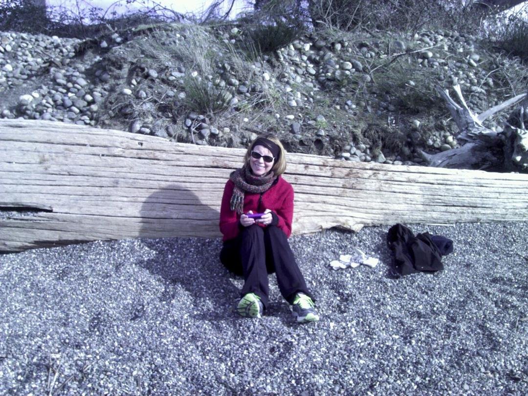 At the beach