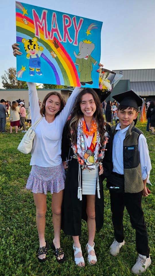 High School graduation for Mary Howard tonight! Next stop UC San Diego in September, right after the family Graduation Vacation to Italy, France and Spain.
