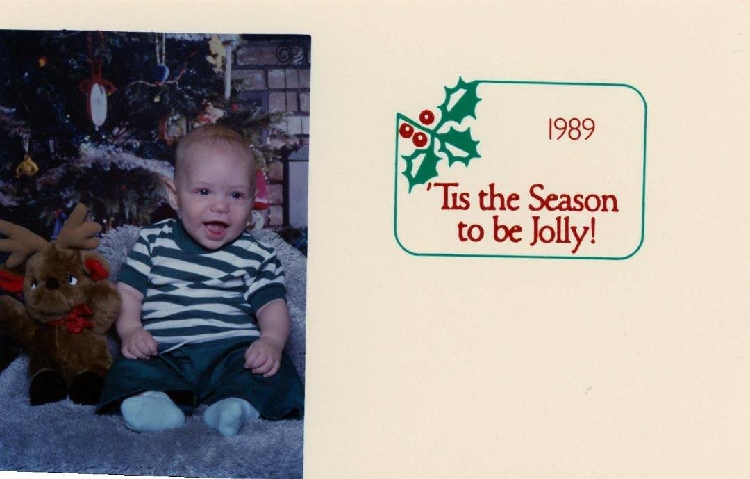 Calvin's first Christmas, 1989