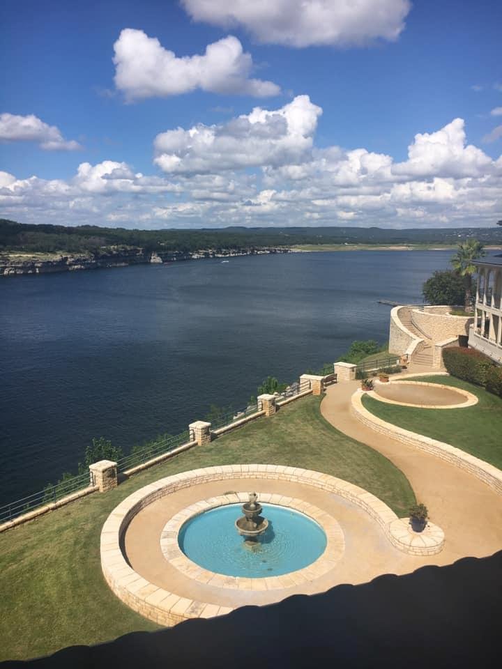 Wow! Just... WOW! View for the next three days from our balcony over far northwest Lake Travis, in Lago Vista...
