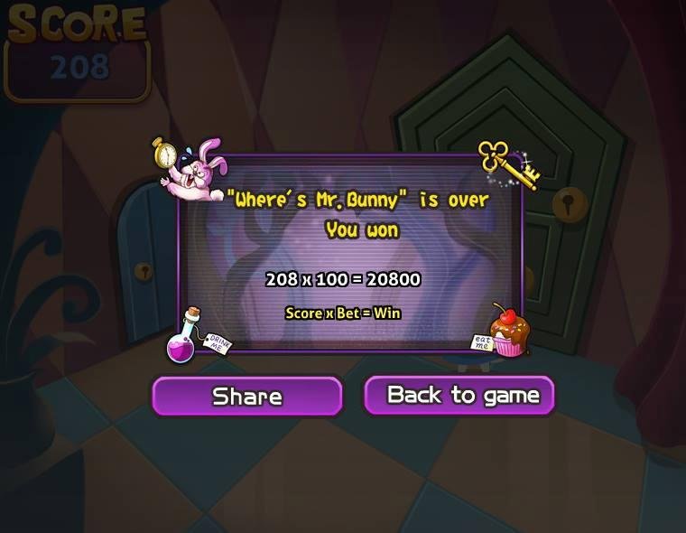 Bud Dausener played the "Where's Mr.Bunny" Bonus and won 20,800 coins in Let's Vegas! Come to join now!