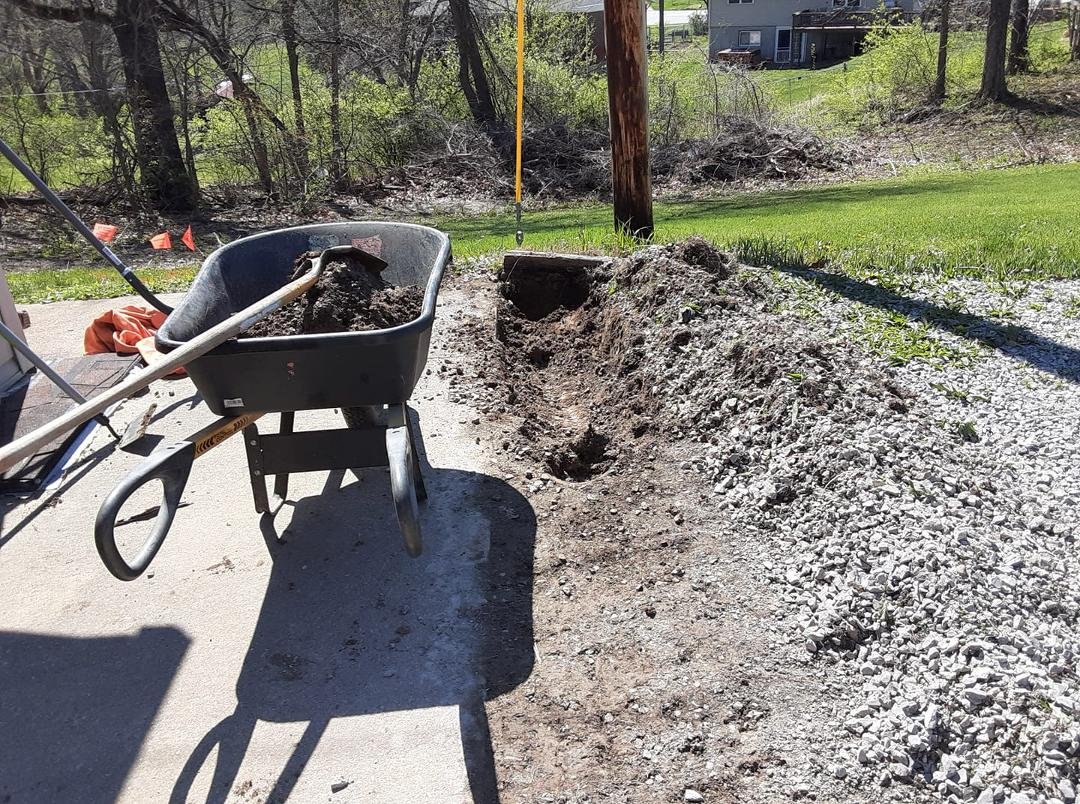 Today project helping my buddy dad Phillip Garrett