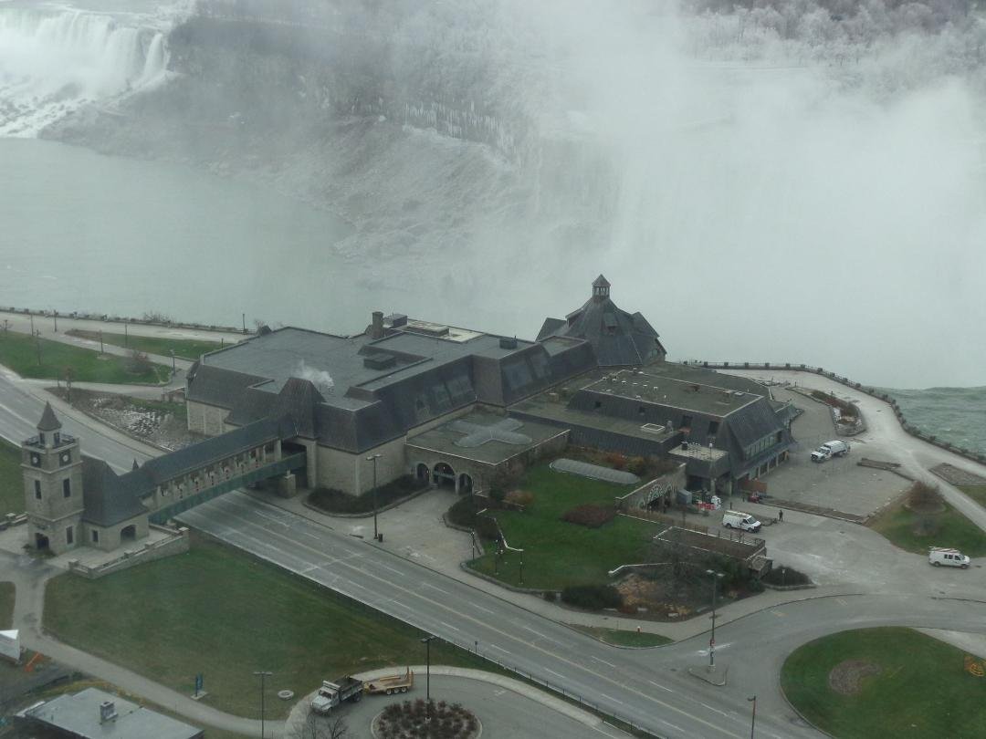 This was the view from our Hotel room, we stayed at the Marriott Fallsview, Niagara Falls, Ontario, Canada for a week before Thanksgiving to celebrate our 25th Anniversary. It was wonderful! Did I mention it snowed and sn
