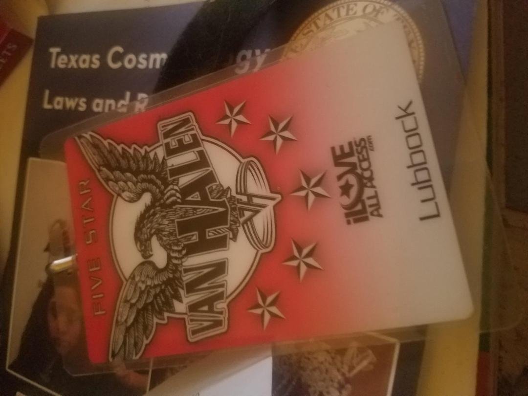 I found my 2004 van halen concert all day pass that i paid a thousand bucks for eddie van halen was terrible he was drunk sammy hagar saved them that night he was amazing