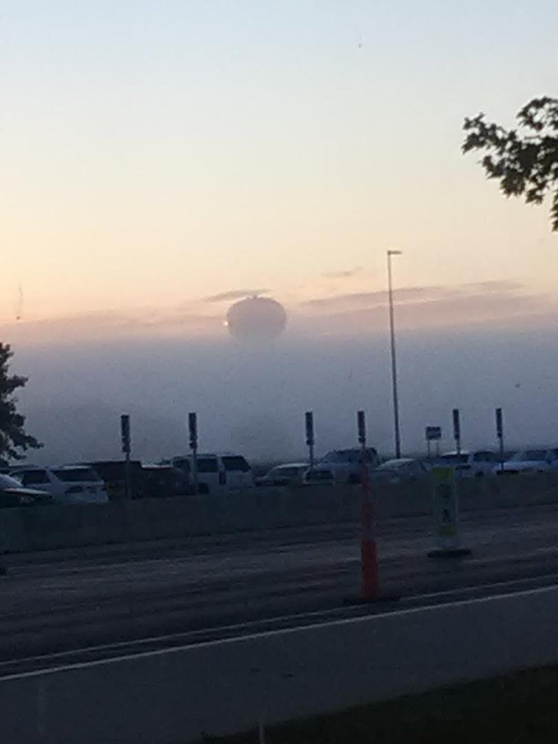 Foggy mornings create some great potential sci-fi